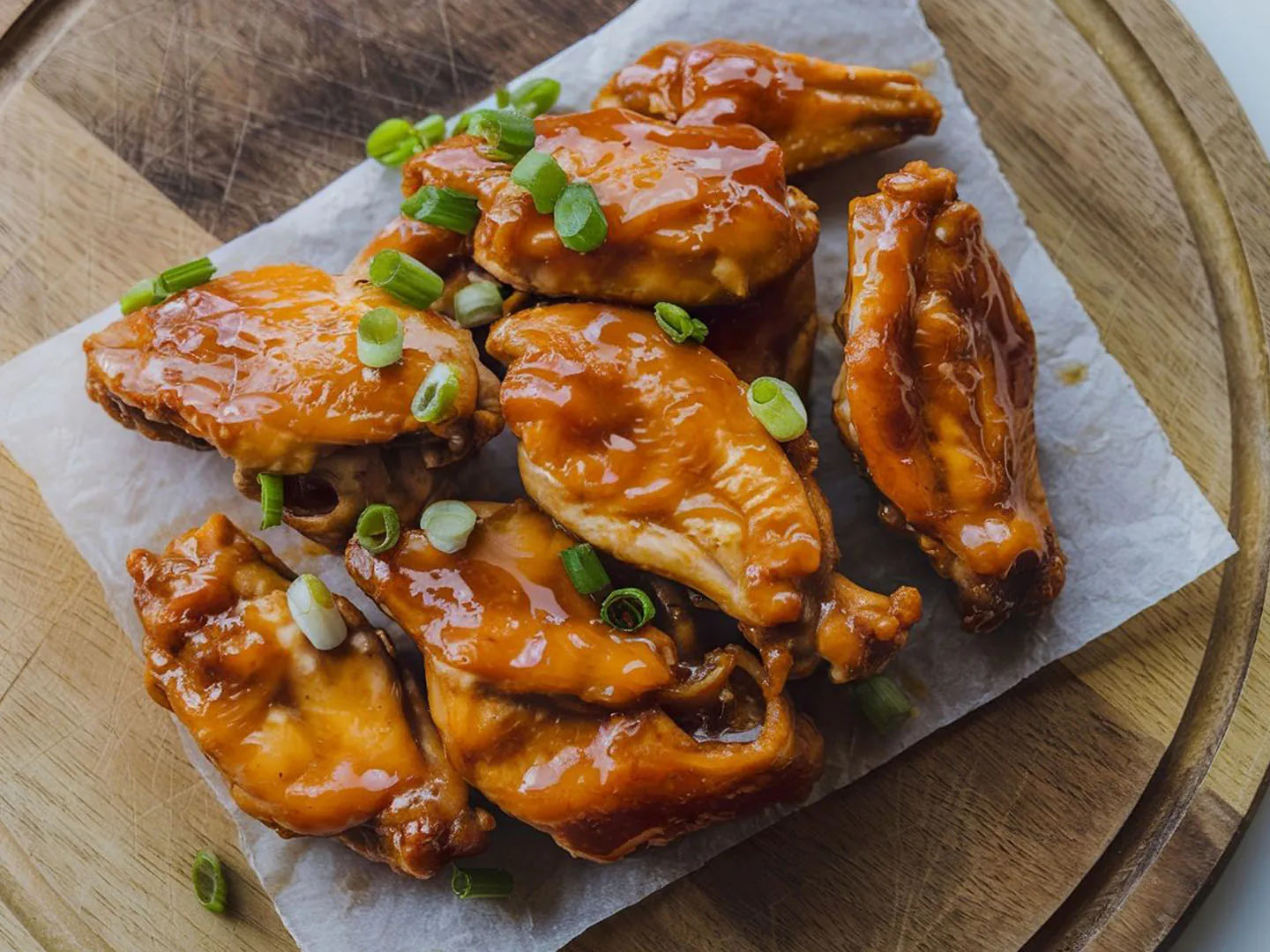 Sticky chicken wings glazed with honey and garlic sauce at King's Garden Restaurant, a Chinese Restaurant in Cranston